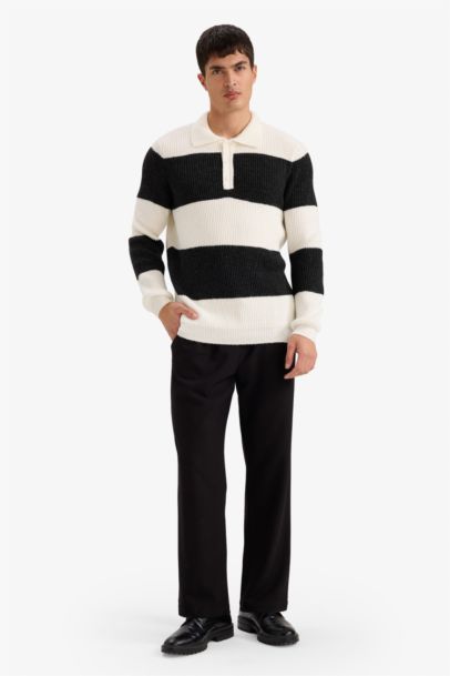 Pull tricot à col polo Coupe standard