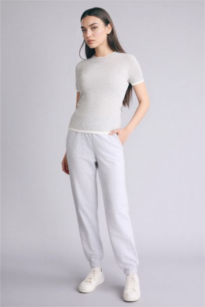 jogger Basic Thin Sweatshirt Fabric Trousers