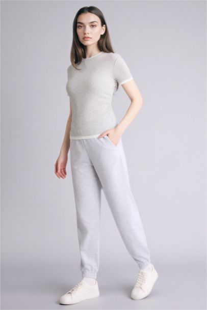 jogger Basic Thin Sweatshirt Fabric Trousers