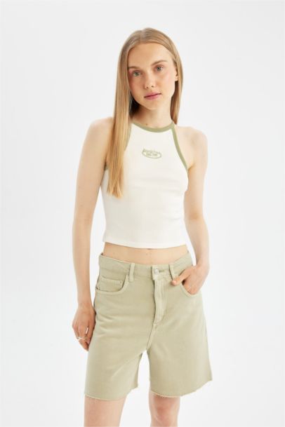 تانك توب مضلع سليم فيت بطبعة شعار