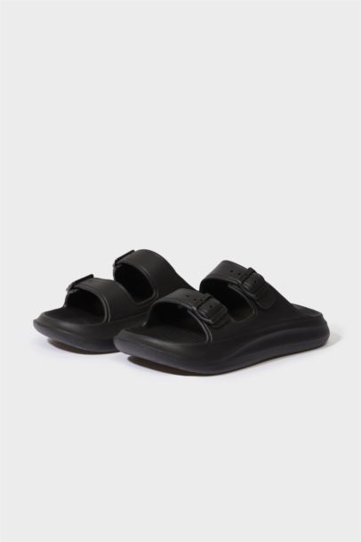 Erkek Düz Taban Çift Bantlı Eva Terlik