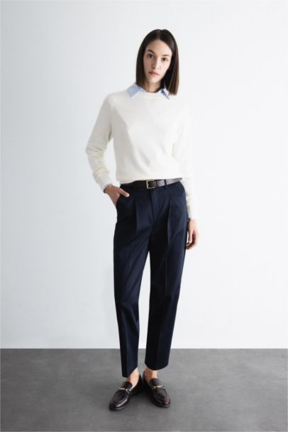 Pantalon Carotte avec poches et longueur Cheville