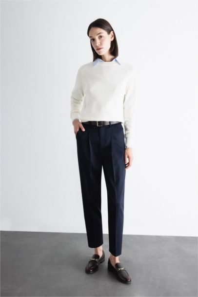 Pantalon Carotte avec poches et longueur Cheville