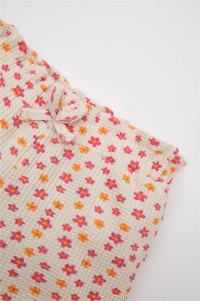 شورت فلورال وافل بيبي قصة عادية