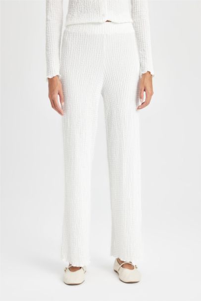 بنطلون بجامة رياضي سادة قصة عادية