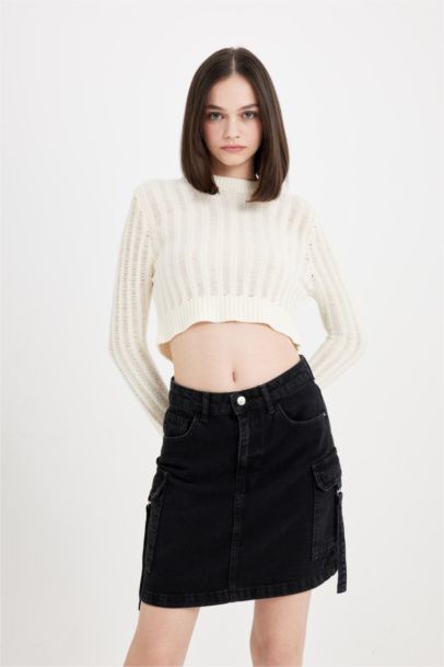 Fashion Fit Denim Mini Skirt