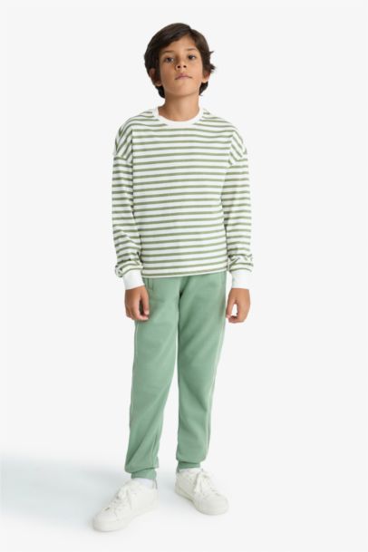 Boy Printed Elastic Waist Jogger Sweatpants