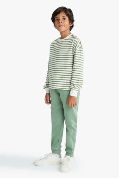 Boy Printed Elastic Waist Jogger Sweatpants