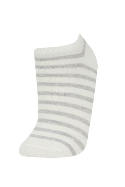 Woman 5 Piece Cotton Booties Socks