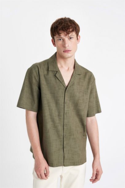 قميص بولو نص ردن قطن قصة مريحة