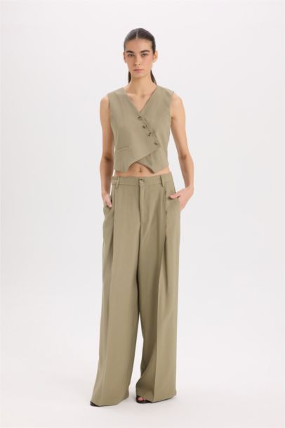 Asymmetric V-Neck Sensual Vest