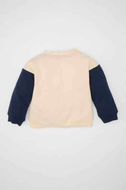 Sweat-shirt fin à coupe régulière et Col Rond Snoopy