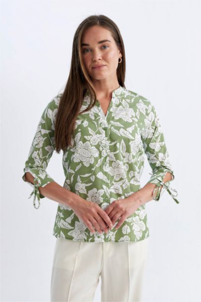 Regular Fit Crew Neck Terry Cotton Shirt