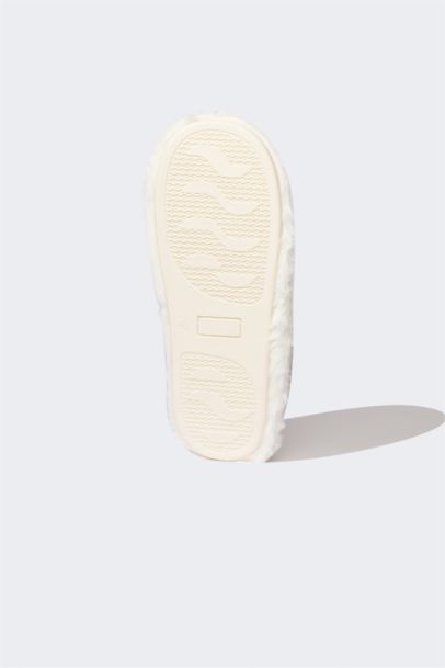 Woman Parachute Fabric Inside Plush Home Slippers