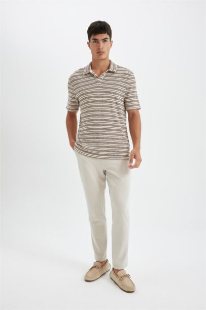 Regular Fit Kısa Kollu Triko Polo Tişört