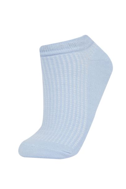 Woman 5 Piece Cotton Booties Socks