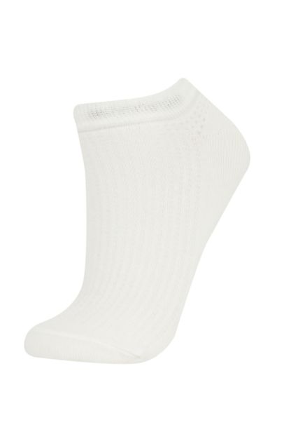 Woman 5 Piece Cotton Booties Socks