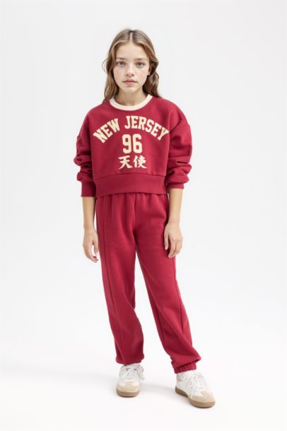 Girl Thick Sweatshirt Jogger Sweatpants 2 Piece Set