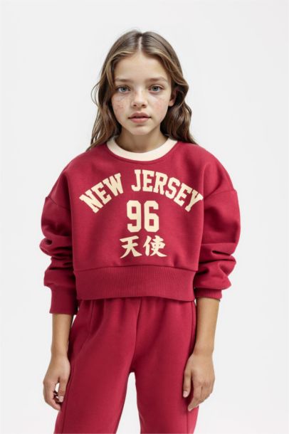 Girl Thick Sweatshirt Jogger Sweatpants 2 Piece Set