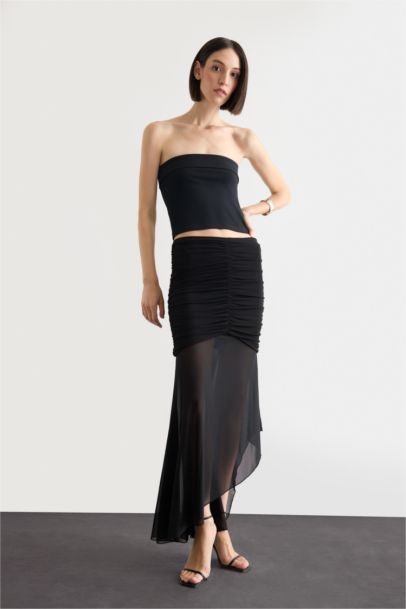 Fitted Straplez Bluz