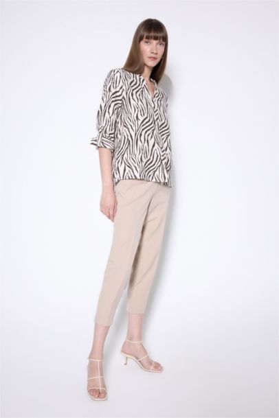 Regular Fit Patterned Button Closure Long Sleeve Shirt