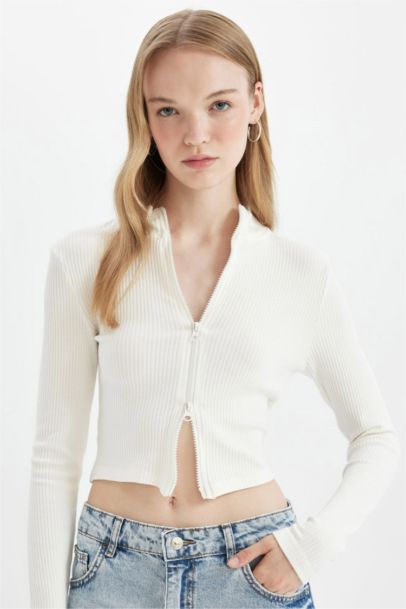 Slim Fit High Neck Camisole Cardigan