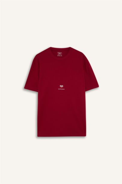 تيشيرت نص ردن قصة عادية بياخة مستديرة