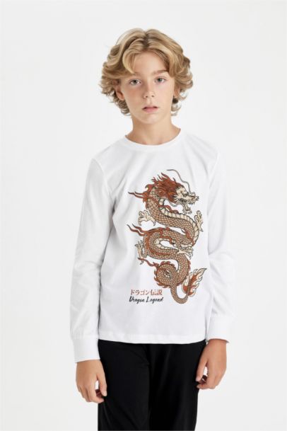 طقم بيجاما ولادي قصة عادية - قطعتين