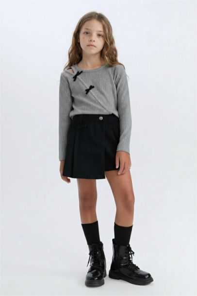 Jupe short en Gabardine pour fille