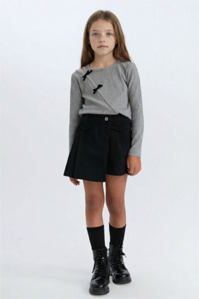 Jupe short en Gabardine pour fille