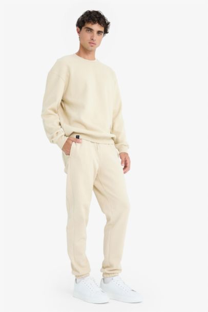 Slim Fit Zippered Pique Sweatpants