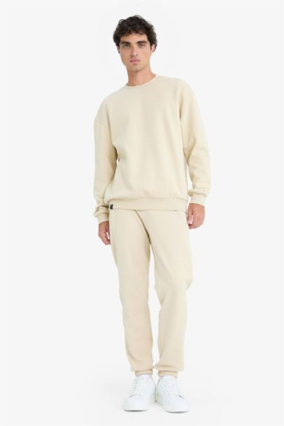 Slim Fit Zippered Pique Sweatpants