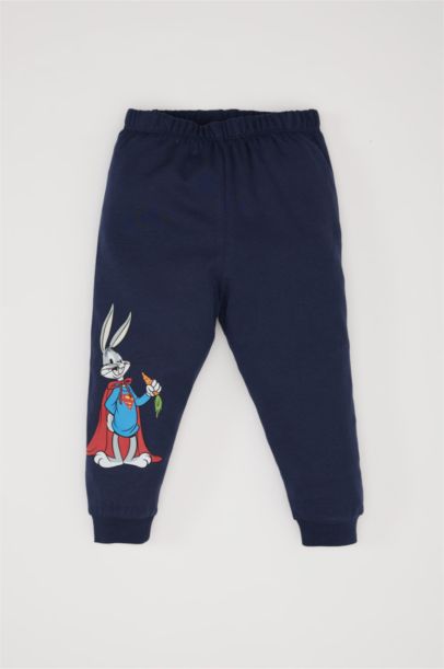 Baby Boy Looney Tunes Cotton Top Bottom 2 Piece Pajama Set