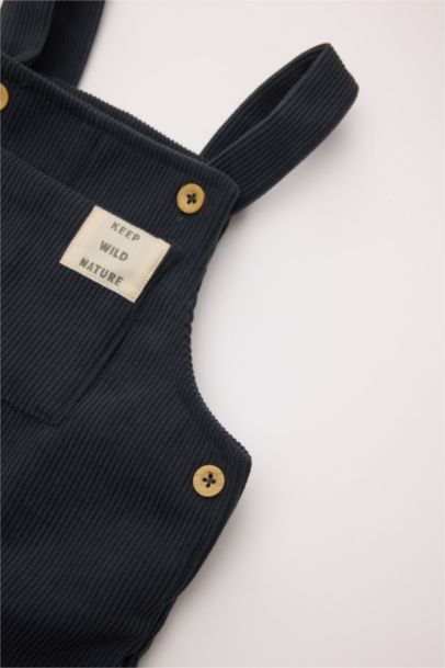 طقم بيبي اولادي تيشيرت وسالوبيت بطبعة شعار قصة عادية - قطعتين