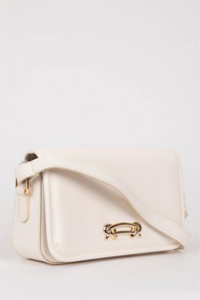 Faux Leather Crossbody Bag