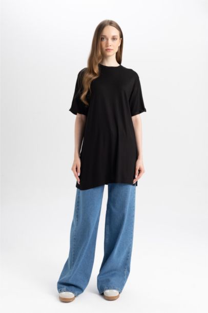 Lot de 2 T-shirts basiques à manches courtes Coupe régulière