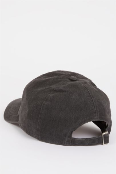 Woman Embroidered Cotton Denim Cap