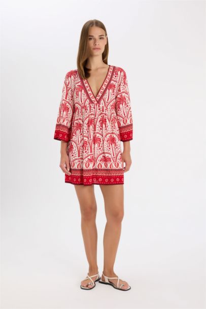 Robe de Plage imprimée coupe régulière