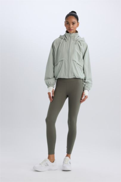 Hooded Zippered Thin Waterproof Jacket