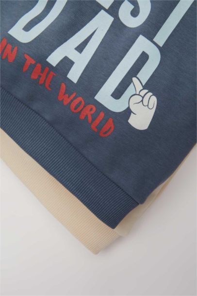 Lot de 2 Sweatshirts en tissu fin à Col Rond et Coupe Régulière