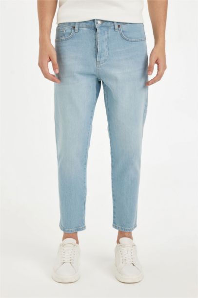 Джинсы Slim Cropped Fit узкого кроя со средней талией