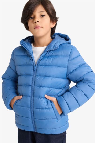 Boy Waterproof Hooded Puffer Jacket