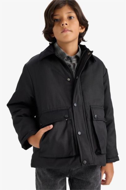 Boy Polo Collar Jacket