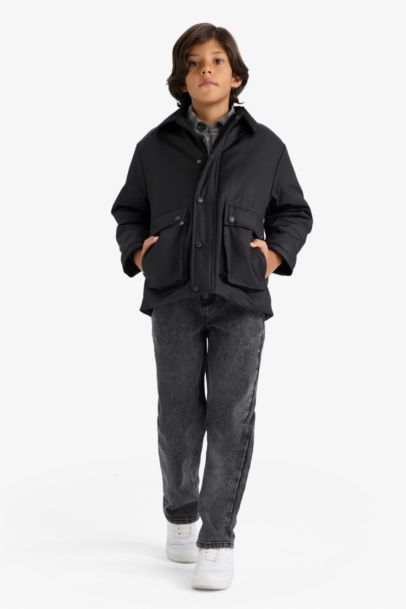 Boy Polo Collar Jacket