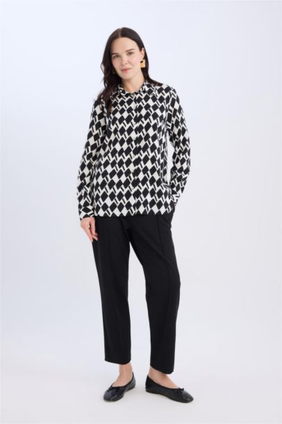 سروال كريب كاروت فيت بجيب