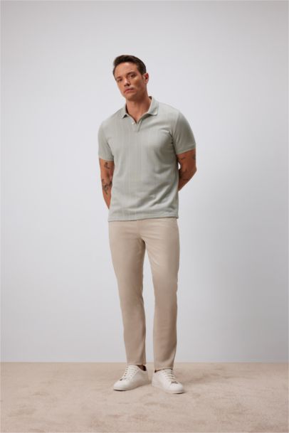 New Regular Fit Polo Collar Polo T-Shirt