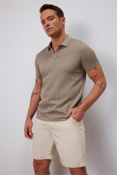 New Regular Fit Polo Collar Polo T-Shirt
