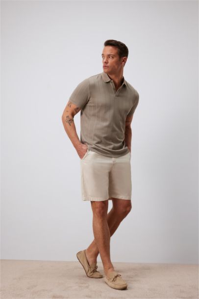 New Regular Fit Polo Collar Polo T-Shirt