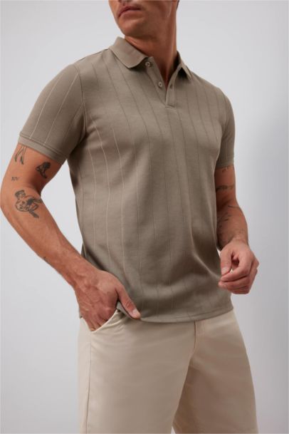 New Regular Fit Polo Collar Polo T-Shirt