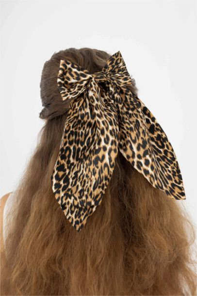 Woman Leopard Pattern Hair Clip